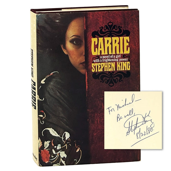 Carrie, Stephen King. Signed and Inscribed First Edition.