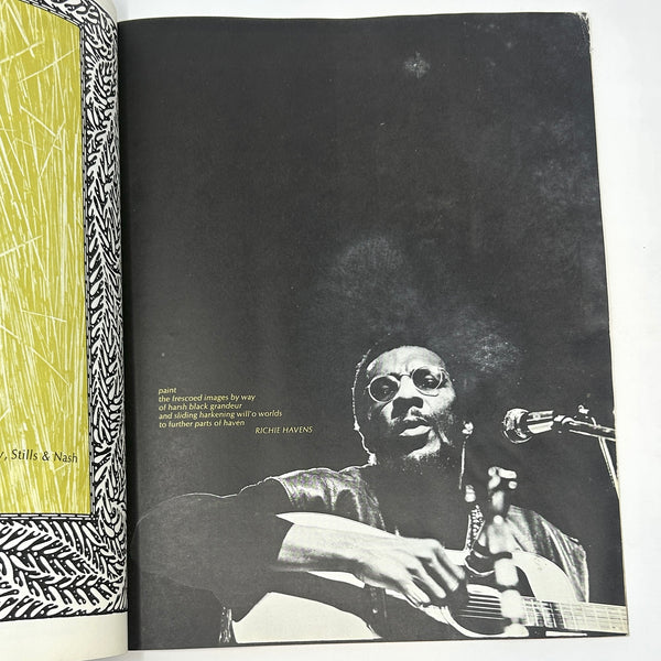Original Woodstock Program w/ Ticket & Promotional Flyer ~ 1969