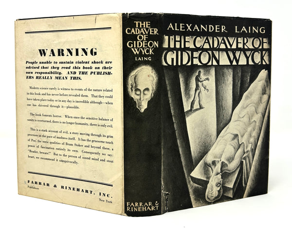 The Cadaver of Gideon Wyck, Alexander Laing. First Edition.