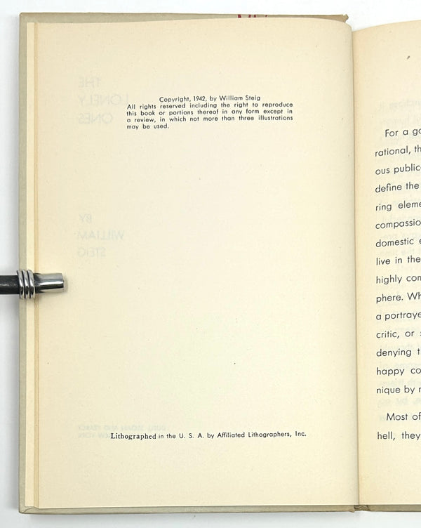 The Lonely Ones, William Steig. Later Printing.