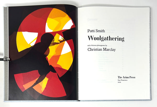 Woolgathering, Patti Smith. Signed Limited Arion Press Edition.