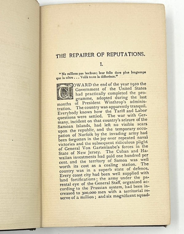 The King in Yellow, Robert W. Chambers. Early Reprint Edition.