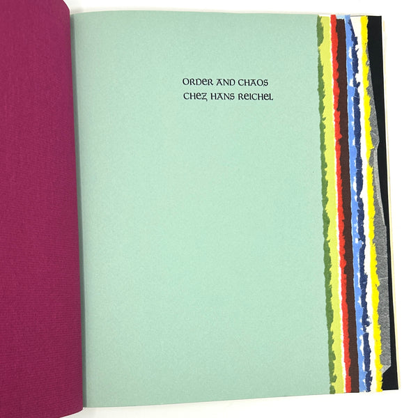 Order and Chaos chez Hans Reichel, Henry Miller. First Trade Edition.