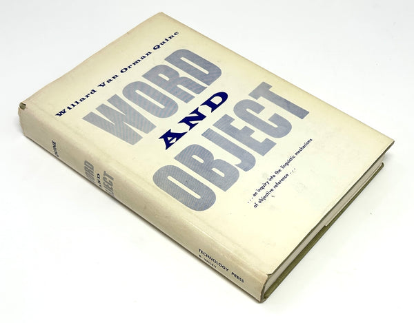 Word and Object, Willard Van Orman Quine. First Edition.