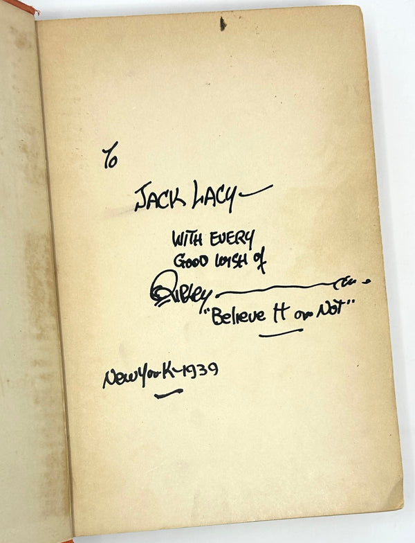 Ripley's Big Book: Believe It or Not. Signed and Inscribed Early Edition.