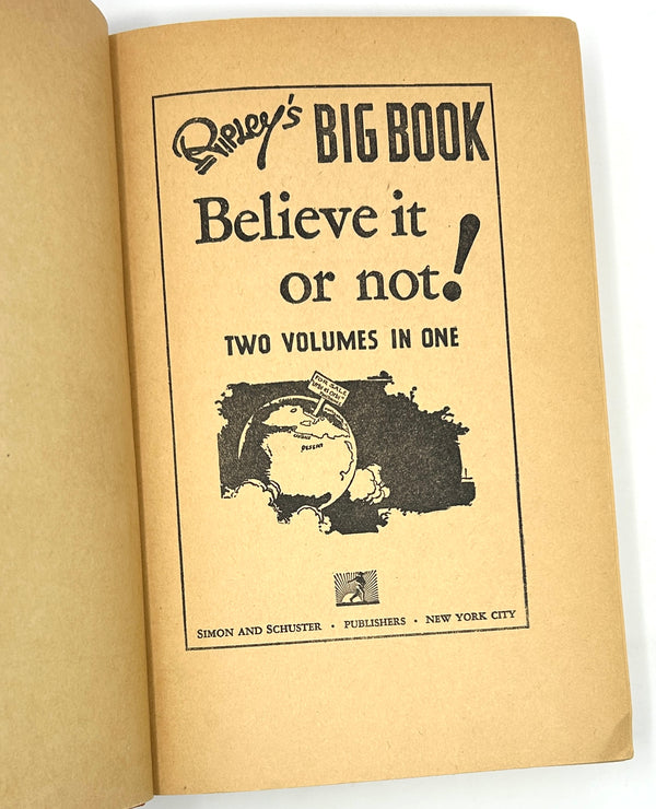 Ripley's Big Book: Believe It or Not. Signed and Inscribed Early Edition.