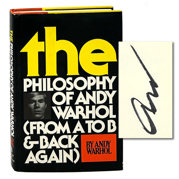 The Philosophy of Andy Warhol. Signed First Edition.