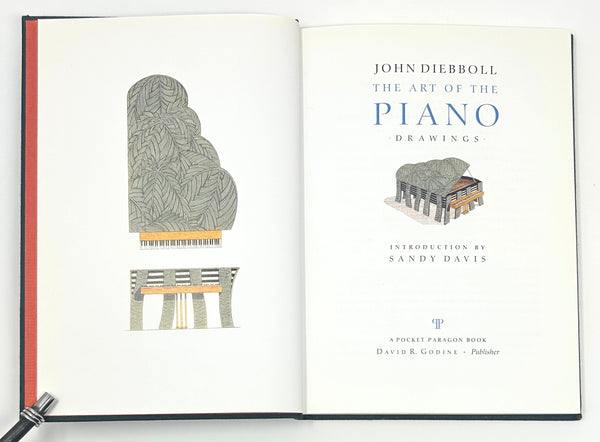 The Art of the Piano, John Diebboll. First Edition, Signed w/ Piano Drawing.