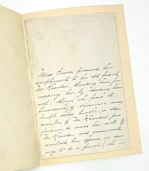 A Letter and a Likeness, Ambrose Bierce. First Edition.
