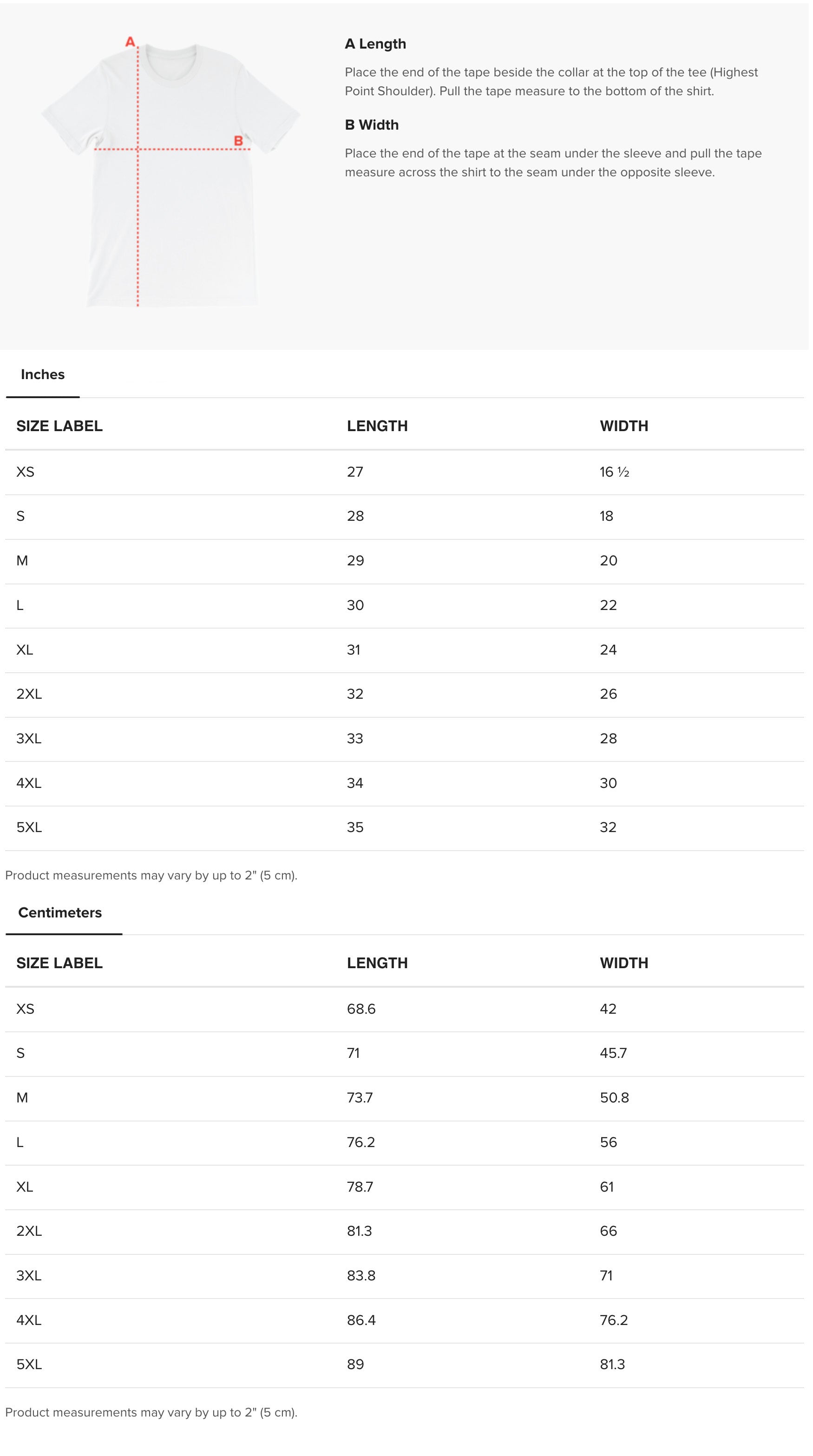 Size Guide