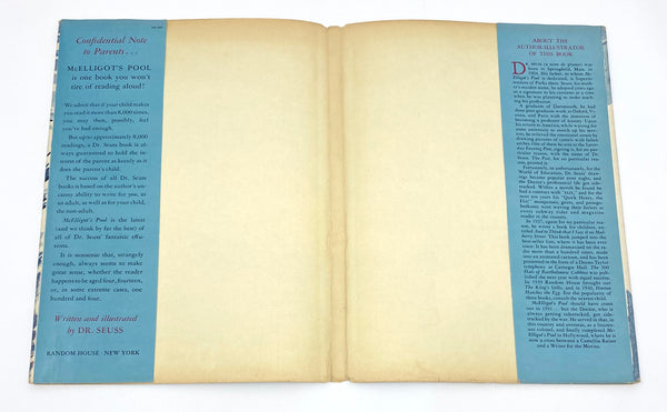 McElligot's Pool, Dr. Seuss. Early Printing.