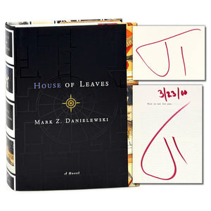 Signed first edition copy of House of Leaves by Mark Z. Danielewski