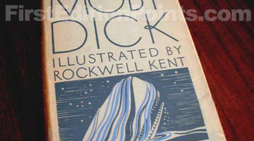 Original 1930 Random House dust jacket for Moby-Dick illustrated by Rockwell Kent