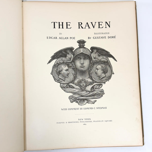 The Raven, Edgar Allan Poe. Illustrated by Gustav Doré. First Edition.