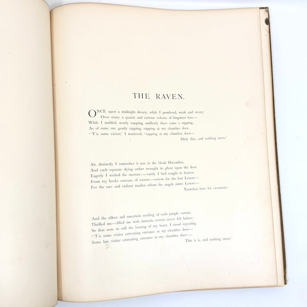 The Raven, Edgar Allan Poe. Illustrated by Gustav Doré. First Edition.