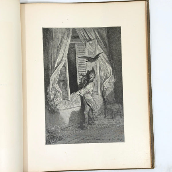 The Raven, Edgar Allan Poe. Illustrated by Gustav Doré. First Edition.