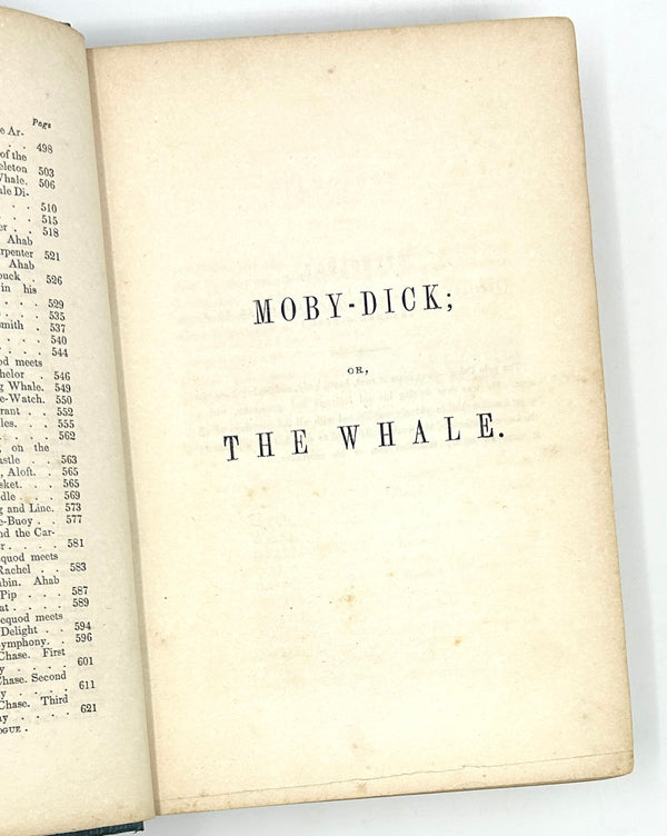 Moby Dick, Herman Melville. First American Edition.