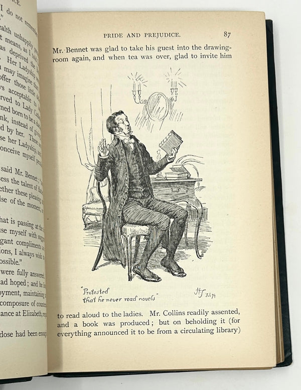 Pride and Prejudice, Jane Austen. The Peacock Edition ~ First Edition Thus.