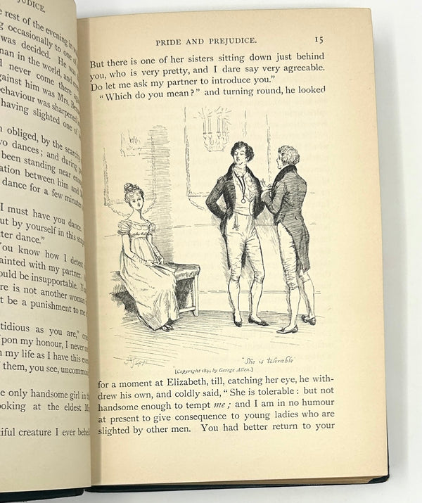 Pride and Prejudice, Jane Austen. The Peacock Edition ~ First Edition Thus.