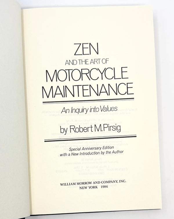 Zen and the Art of Motorcycle Maintenance, Robert Pirsig. Signed Limited Tenth Anniversary Edition.