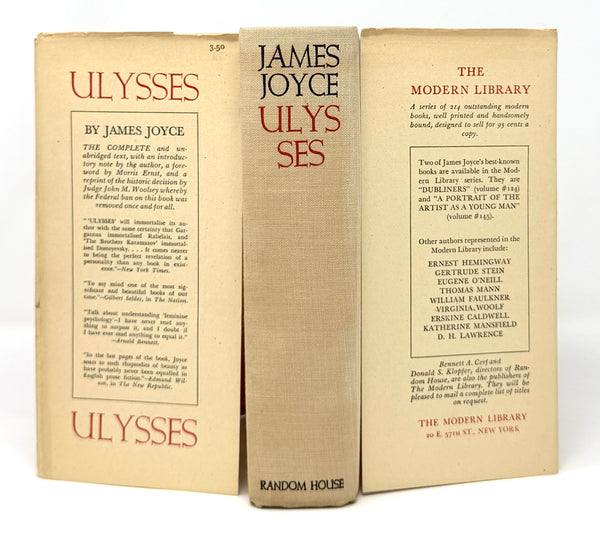 Ulysses, James Joyce. First US Edition, 1st State w/ Rare Promo Insert.