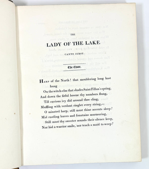 The Lady of the Lake, Sir Walter Scott. First Edition, First State.