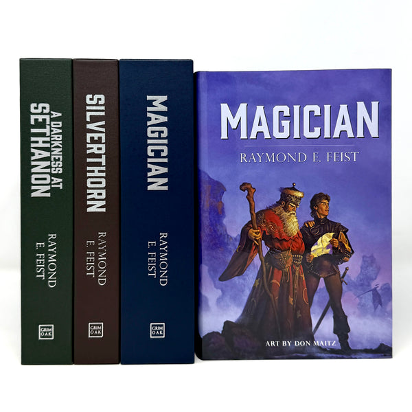The Riftwar Saga, Raymond E. Feist. Grim Oak Signed Limited Editions.