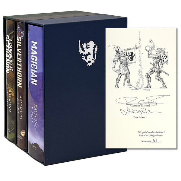 The Riftwar Saga, Raymond E. Feist. Grim Oak Signed Limited Editions.