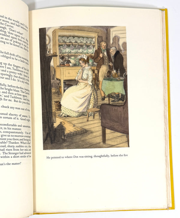 The Cricket on the Hearth, Charles Dickens. Illustrated by Hugh Thomson. Limited Editions Club.