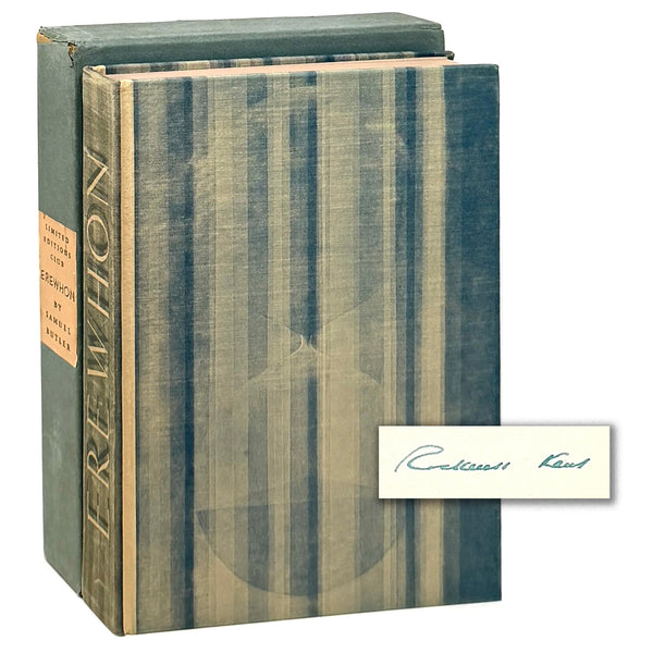 Erewhon, Samuel Butler. Illustrated and Signed by Rockwell Kent. Limited Editions Club.