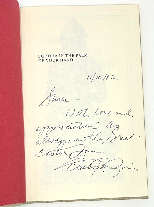 Buddha in Palm of Your Hand, Ösel Tendzin. Signed & Inscribed First Edition.