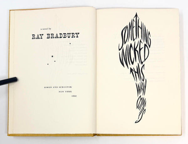 Something Wicked This Way Comes, Ray Bradbury. First Edition.