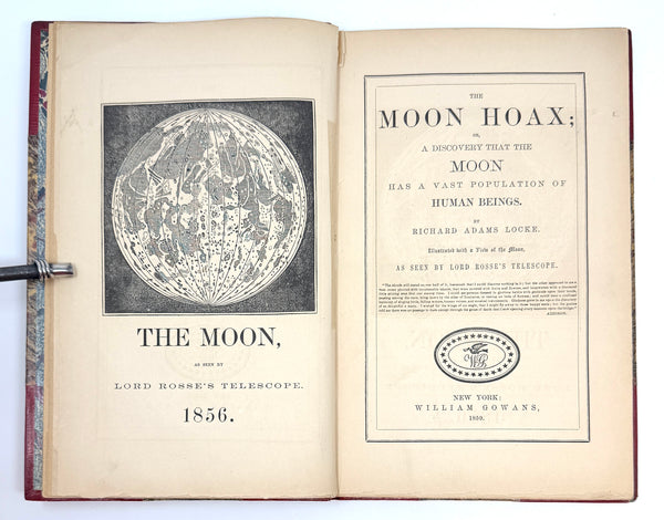 The Moon Hoax, Richard Adams Locke. First Edition Thus.
