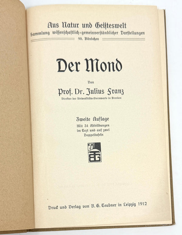 Der Mond, Julius Franz. Second Edition.