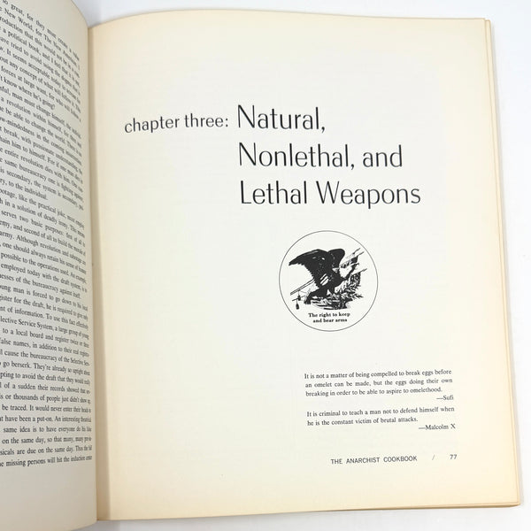 The Anarchist Cookbook, William Powell. First Paperback Edition, Second Printing.