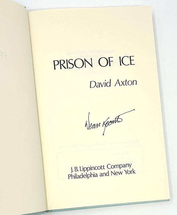Prison of Ice, David Axton [Dean Koontz]. Signed First Edition.