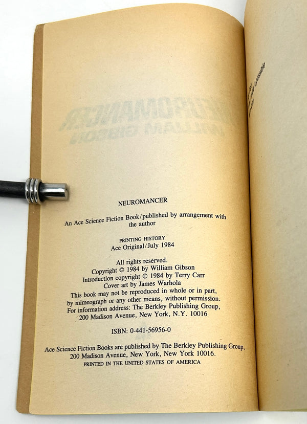 Neuromancer, William Gibson. First Edition.