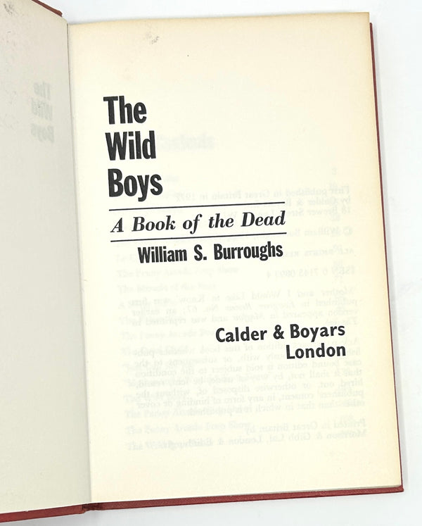 The Wild Boys, William S. Buroughs. First UK Edition.
