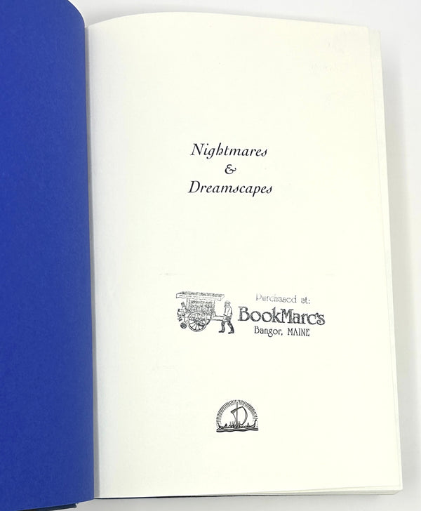 Nightmares & Dreamscapes, Stephen King. Signed & Inscribed First Edition.