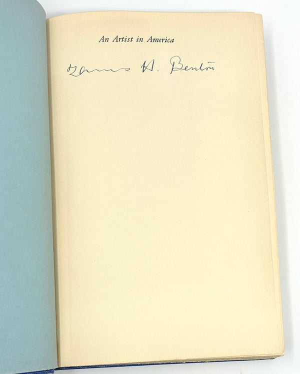 An Artist in America, Thomas Hart Benton. Signed First Edition, Third Printing.