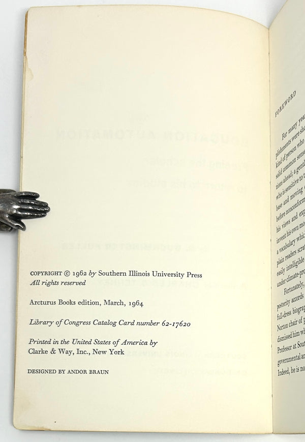 Education Automation, R. Buckminster Fuller. Signed & Inscribed Early Edition.