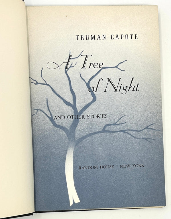 A Tree of Night and Other Stories, Truman Capote. First Edition.
