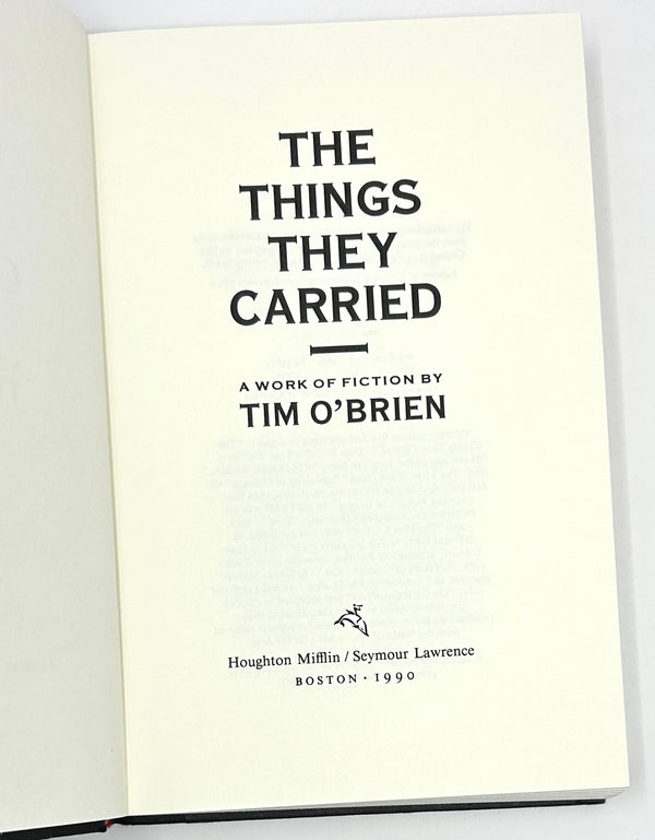 The Things They Carried, Tim O'Brien. First Edition.