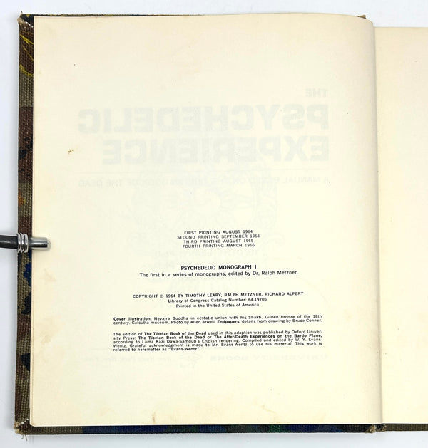 The Psychedelic Experience, Timothy Leary, Ralph Metzner & Richard Alpert. Signed by Leary.