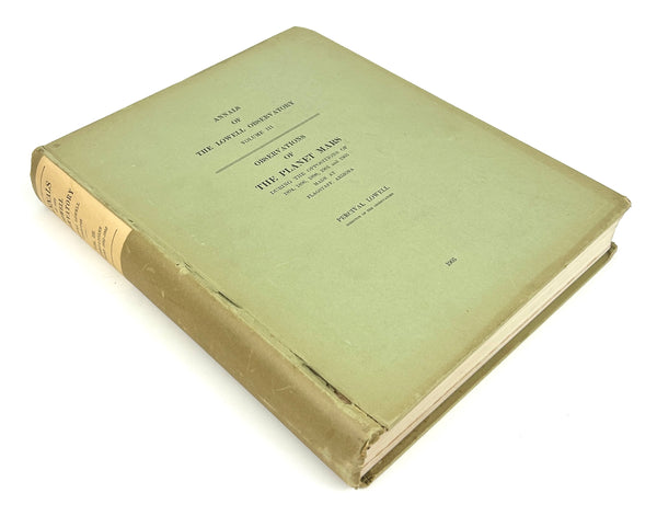 Annals of the Lowell Observatory, Percival Lowell.