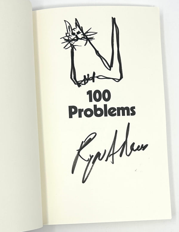 100 Problems, Ryan Adams. First Edition, Signed w/ Drawing.