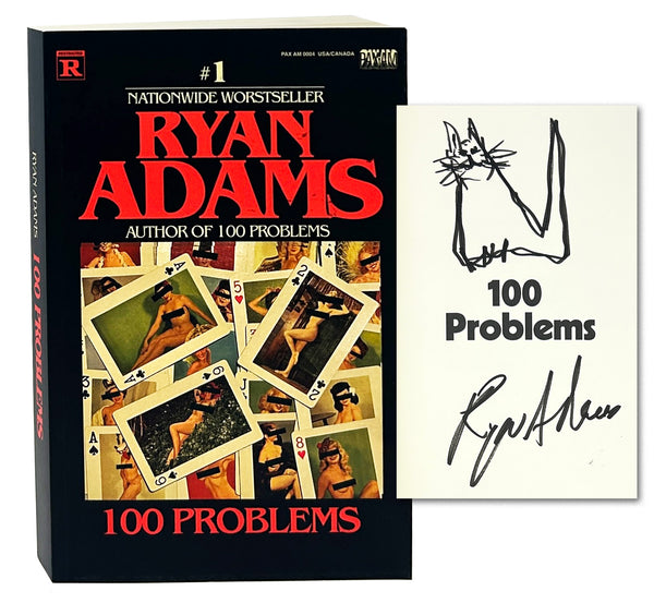 100 Problems, Ryan Adams. First Edition, Signed w/ Drawing.