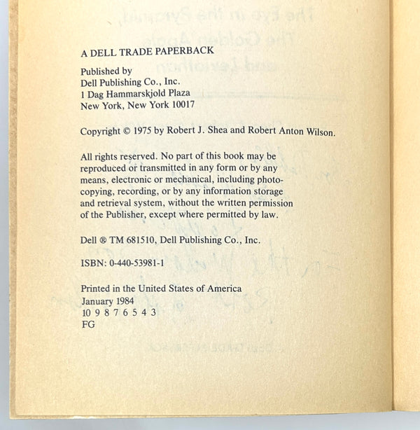 The Illuminatus! Trilogy, Robert Shea Robert Anton Wilson. Collected Edition, Signed by Shea and Wilson.