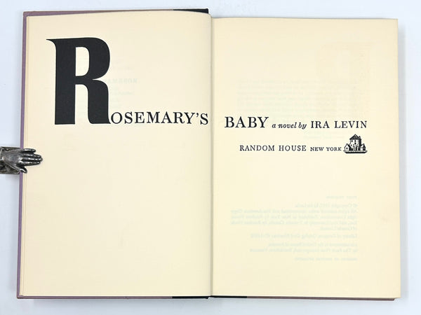Rosemary's Baby, Ira Levin. First Edition.