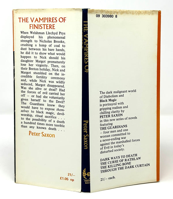 The Vampires of Finistere, Peter Saxon [Rex Dolphin]. First Edition.